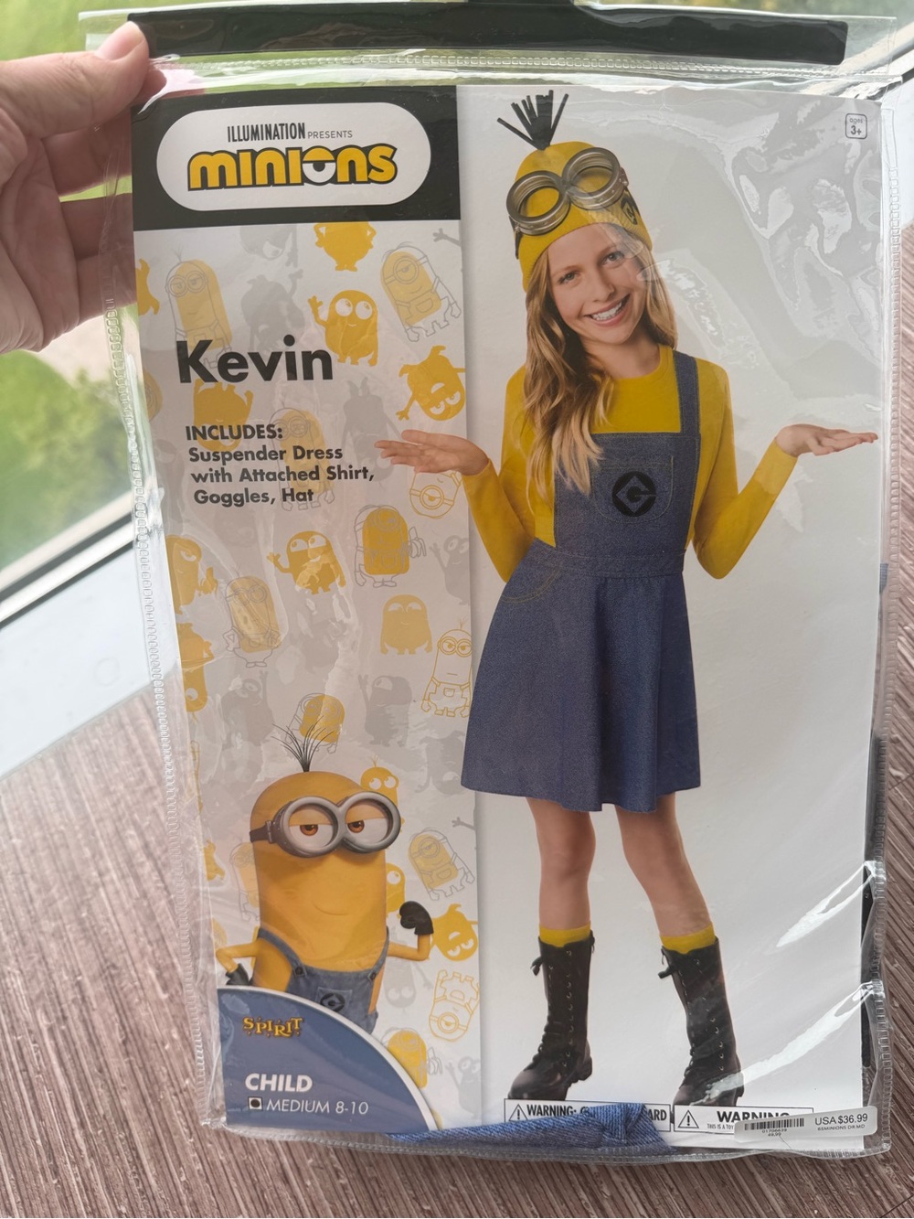 Spirit Minions Kevin Yellow and Blue Suspender Dress Costume